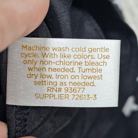 Decree Womens Size L Oh My Stars Black White Shirt Dress Roll Tab Sleeve NEW - Picture 10 of 12